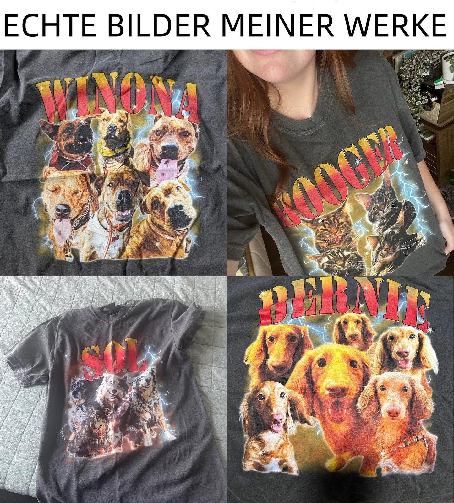 カスタム ヴィンテージ ペット シャツ、カスタム ドッグ シャツ、犬用パーソナライズ レトロ 90 年代プリント T シャツ
