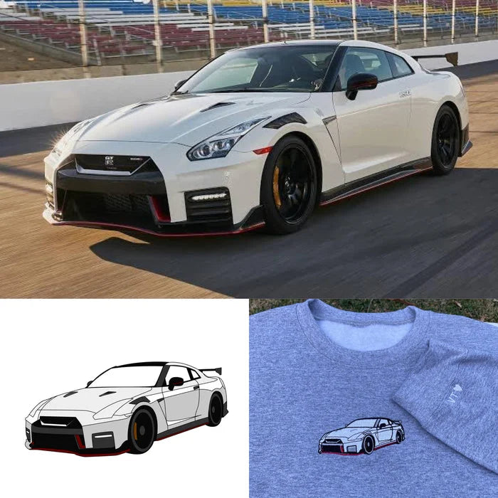 カスタム刺繍カースウェットシャツ、パーカー、Tシャツ刺繍パーソナライズ、お父さんへのギフト、カスタムスウェットシャツ、彼へのギフト