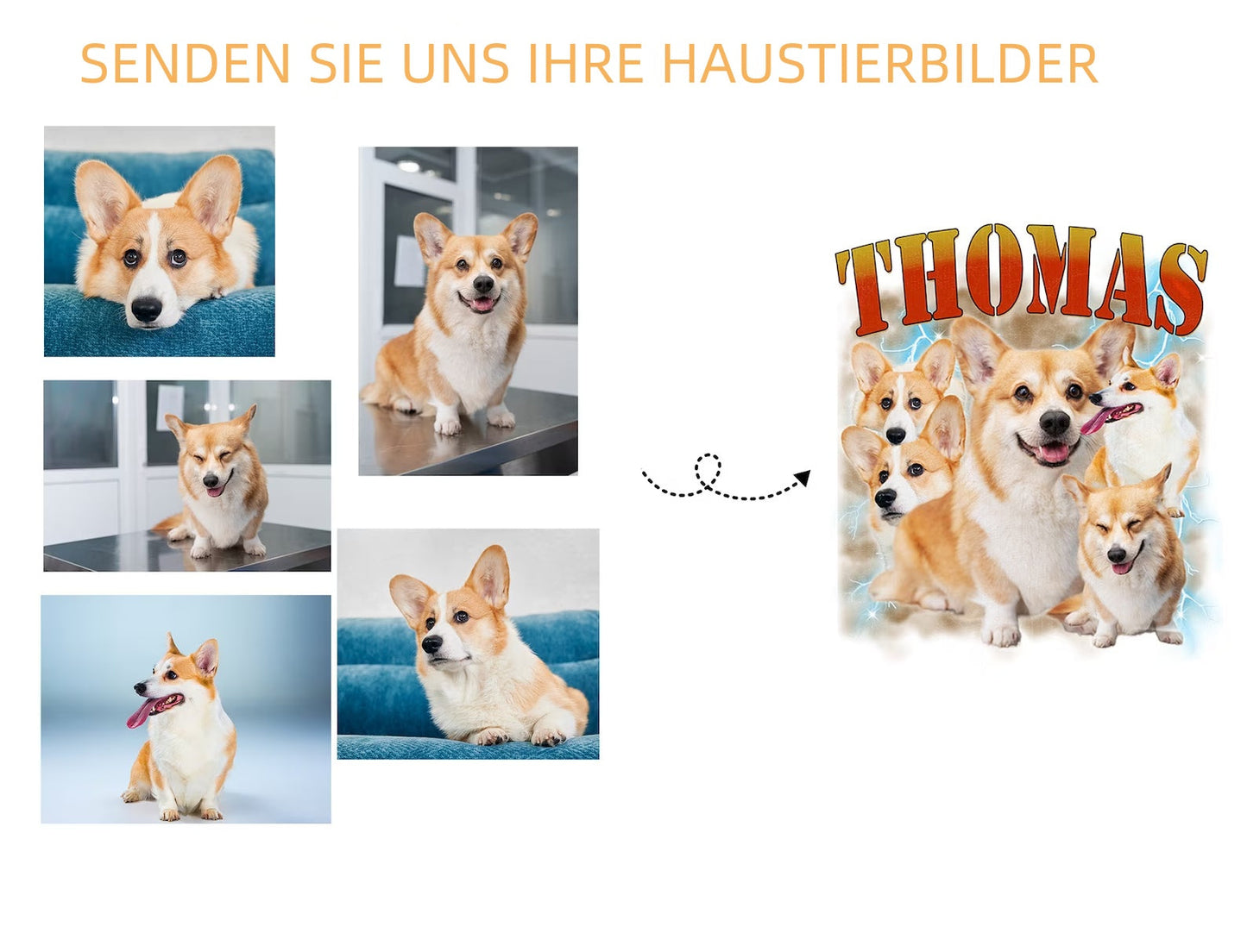 カスタム ヴィンテージ ペット シャツ、カスタム ドッグ シャツ、犬用パーソナライズ レトロ 90 年代プリント T シャツ