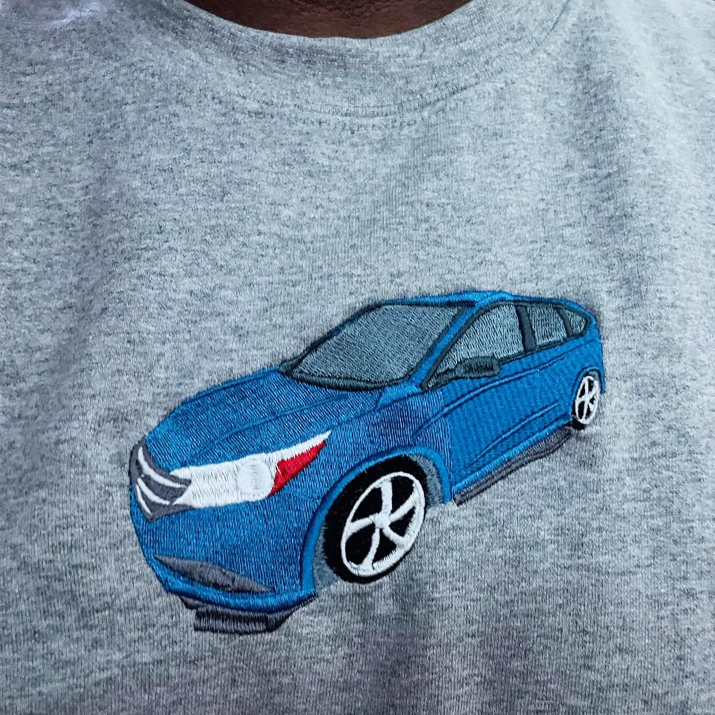 刺繍入りカーパーカー、男性用パーソナライズカースウェットシャツ、カースウェットシャツ、レースカーパーカー