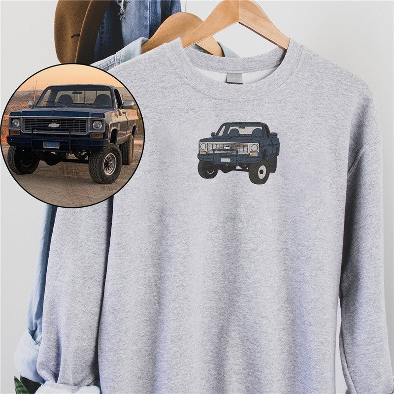 カスタム刺繍カースウェットシャツ、パーカー、Tシャツ刺繍パーソナライズ、お父さんへのギフト、カスタムスウェットシャツ、彼へのギフト