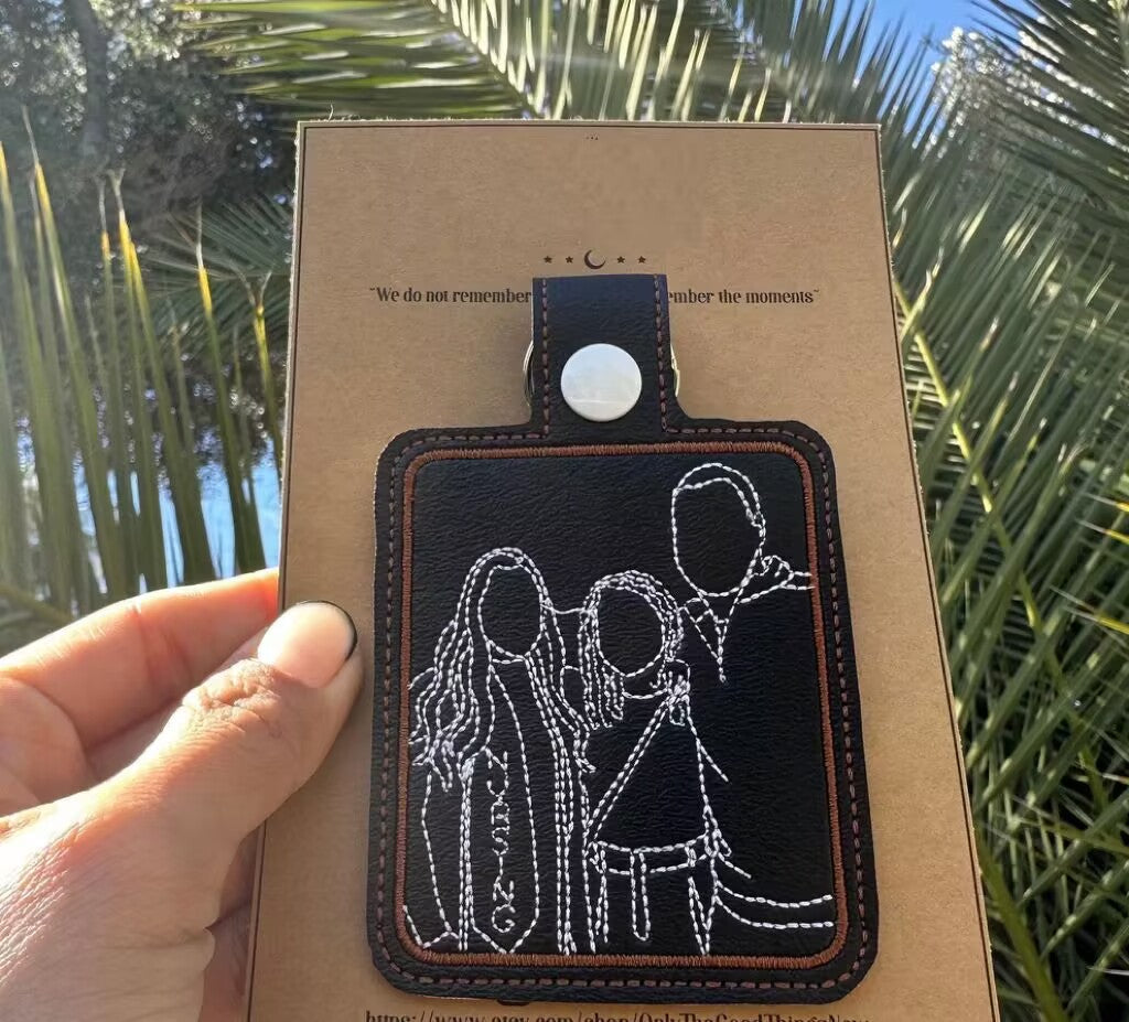 カスタムペット刺繍キーホルダー パーソナライズされた刺繍キーホルダー 動物の刺繍