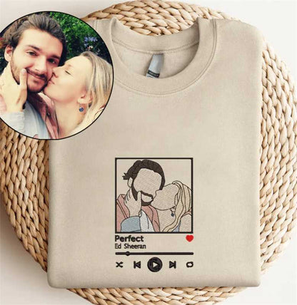 カスタムカップル - 家族のワンラインドローイングギフト、バレンタインパーソナライズ、結婚記念日ギフト
