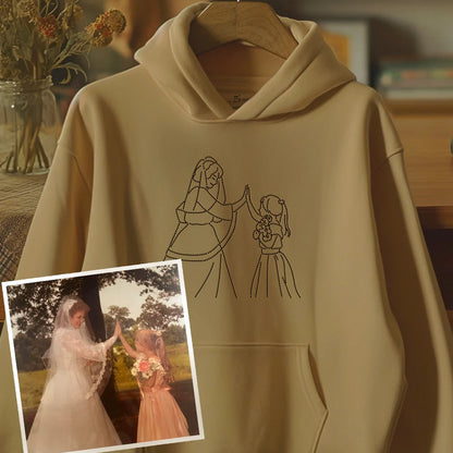 あなたの写真からカスタム刺繍ポートレート