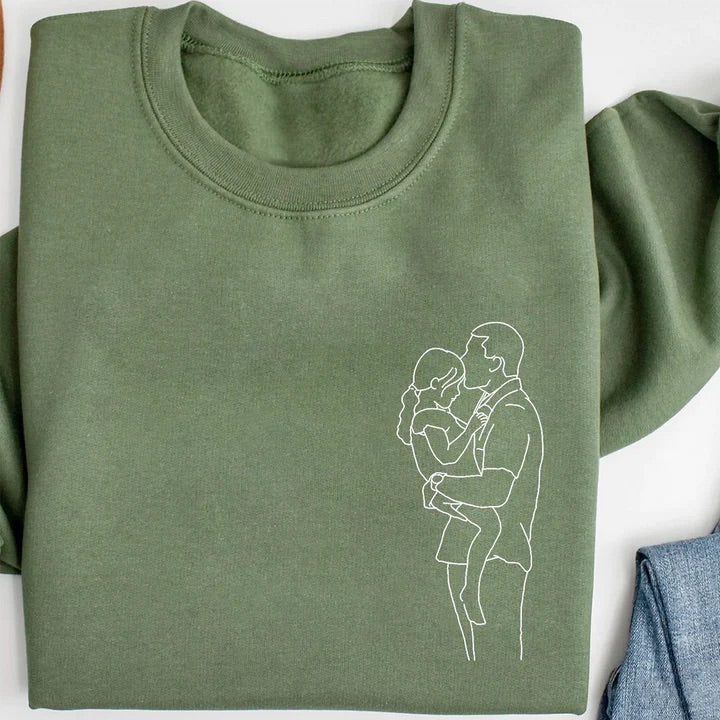 あなたの写真からカスタム刺繍ポートレート