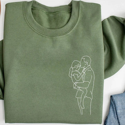 あなたの写真からカスタム刺繍ポートレート