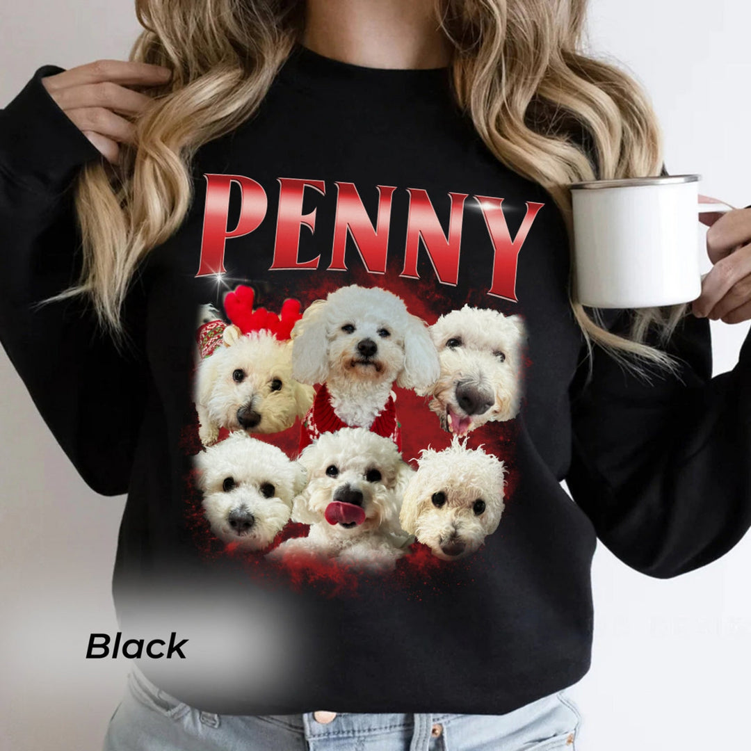 カスタム犬用Tシャツ 海賊版ラップ レトロ犬用シャツ、猫用シャツ パーソナライズされたペットシャツ パーソナライズされたペットシャツ 彼女への追悼ツリーギフト