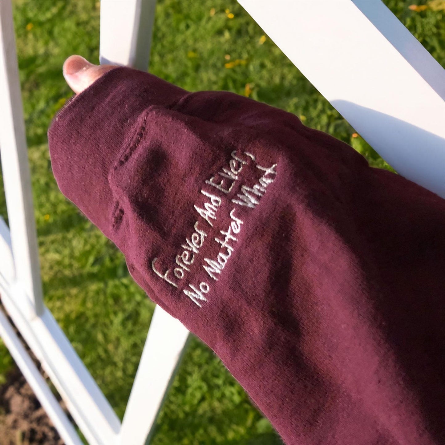 手書きの刺繍入りスウェットシャツをカスタマイズ、カップルのメッセージ刺繍シャツ、カップルのマッチングスウェットシャツ、彼と彼女へのパーソナライズされたギフト